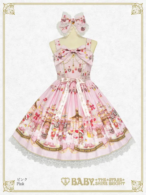 Apolina ジャンパー　スカート AMBIDEX Store ○プリント ティアードジャンパースカート(F