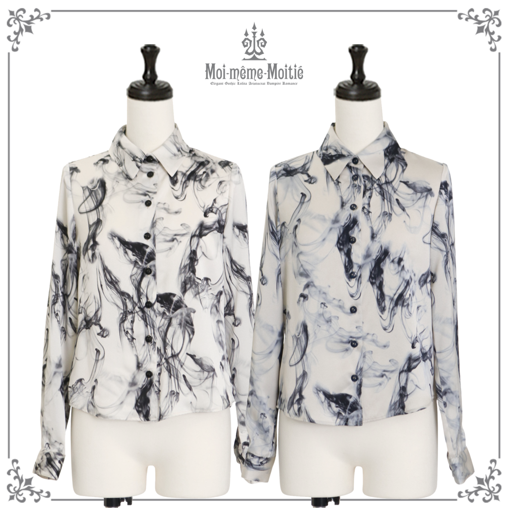 Moi-meme-Moitie スリーピングガーデン柄 ベルトカットソー Moi-meme-Moitie スリーピングガーデン柄 ベルトカットソー Moi