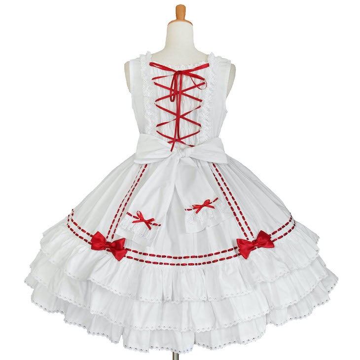 AND ROMEO アンドロミオ　JSK ホワイト And Romeo ~ Gothic Cute Fluffy JSK (2020) by Indie Brand