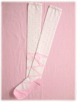 Angelic Pretty 靴下10点セット MTO] Marshmallow Border OTKs (2021) by Angelic Pretty