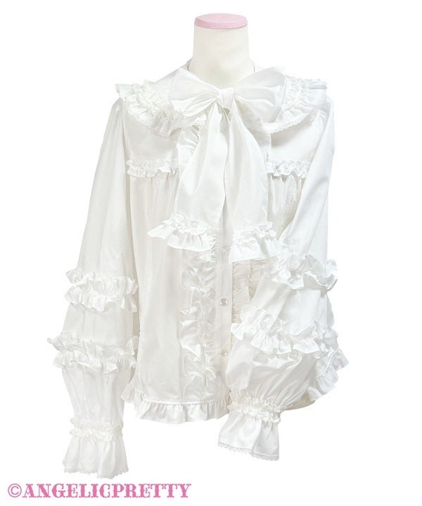 Charming Frill Blouse (Solid) (2026) by Angelic Pretty