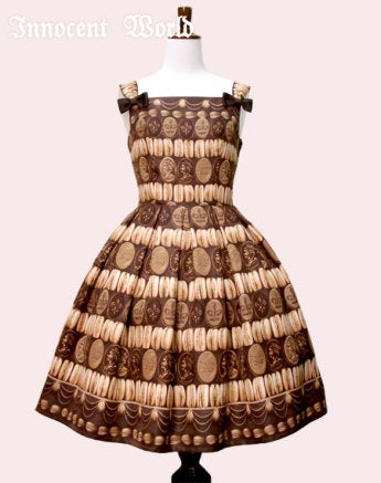 Innocent World チョコマカロンハイウエストJSK Chocolate Macaron High Waist JSK by Innocent World