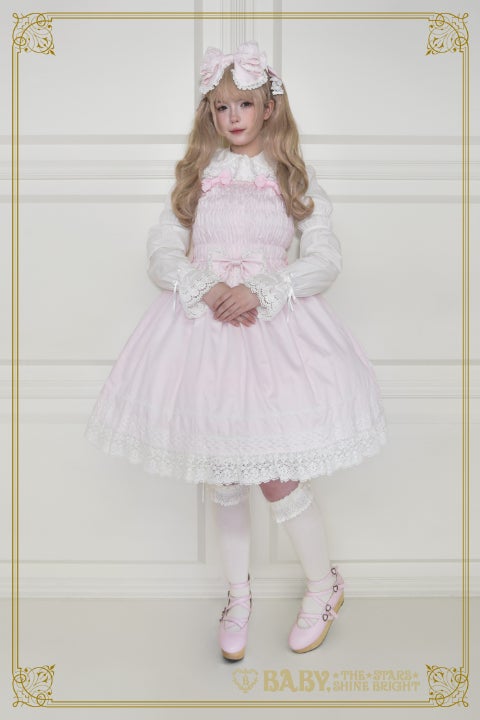 BABY2006年限定デザインシャーリングプリンセスJSK バッスル 難あり Shirring Princess JSK (2023) by Baby, the Stars Shine Bright