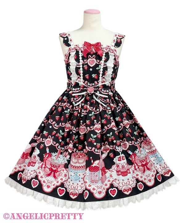 Strawberry Cake Party Scallop JSK by Angelic Pretty