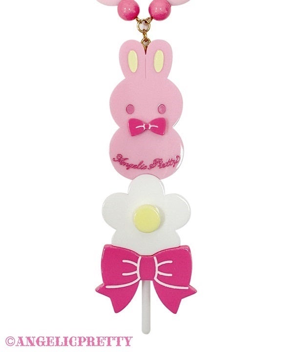 angelicpretty Sweet Marshmallow Popネックレス Sweet Marshmallow Pop Necklace by Angelic Pretty