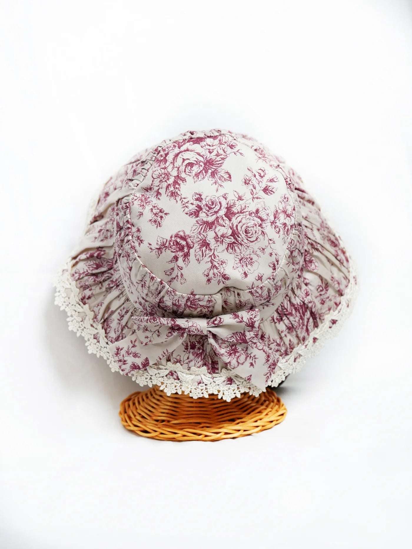 Toile de Rococo Bouquet Doll Hat by Victorian Maiden