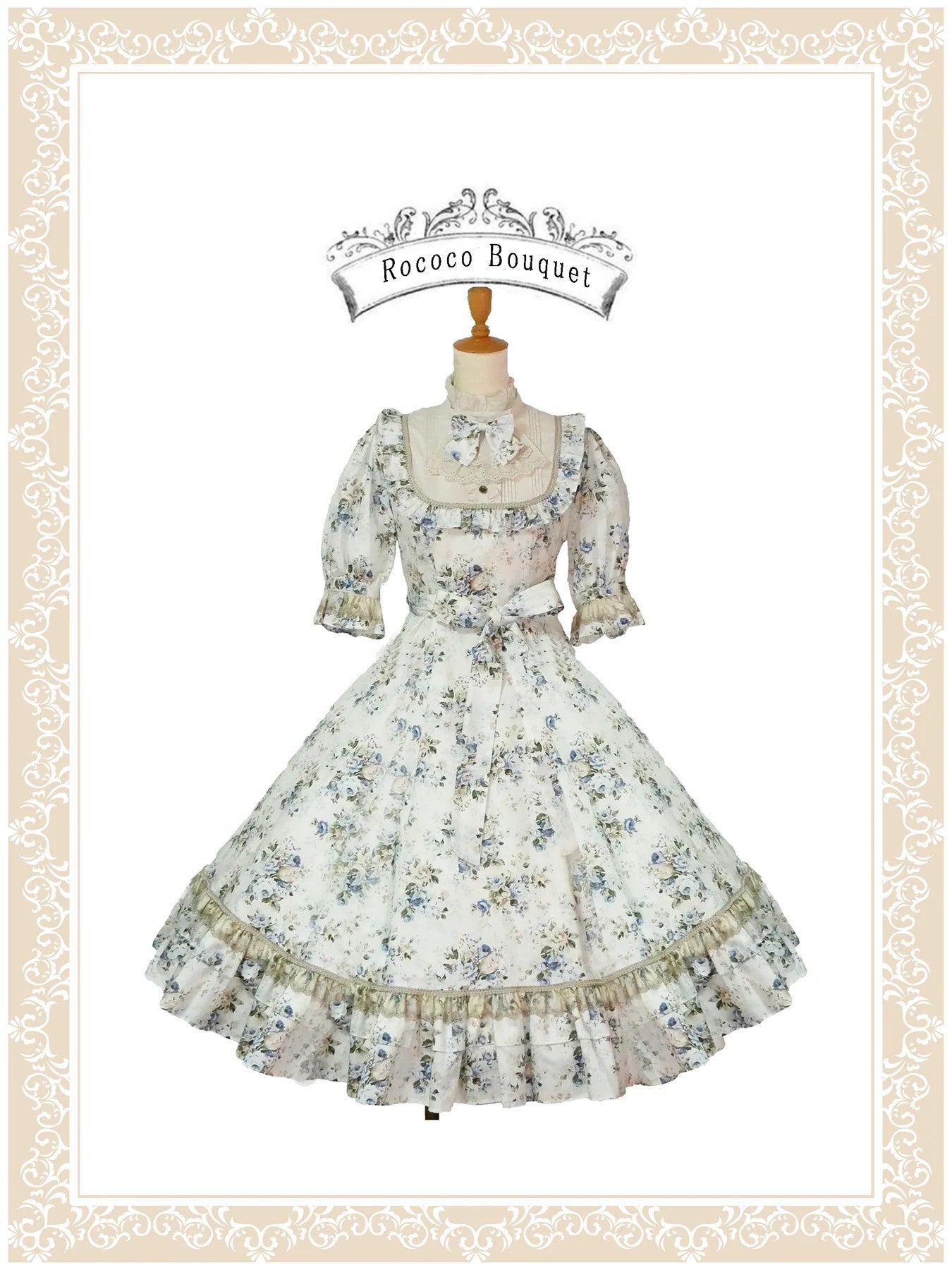 【BAROQUE】ALL OF THE LOVE,ALL OF THE DREA The Basked In Baroque Long Robe With Narrow Collar And