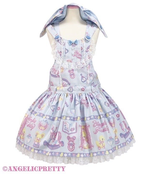 ANGELIC PRETTY 紫色チェック柄フリルサロペット Baby Toys Salopette by Angelic Pretty