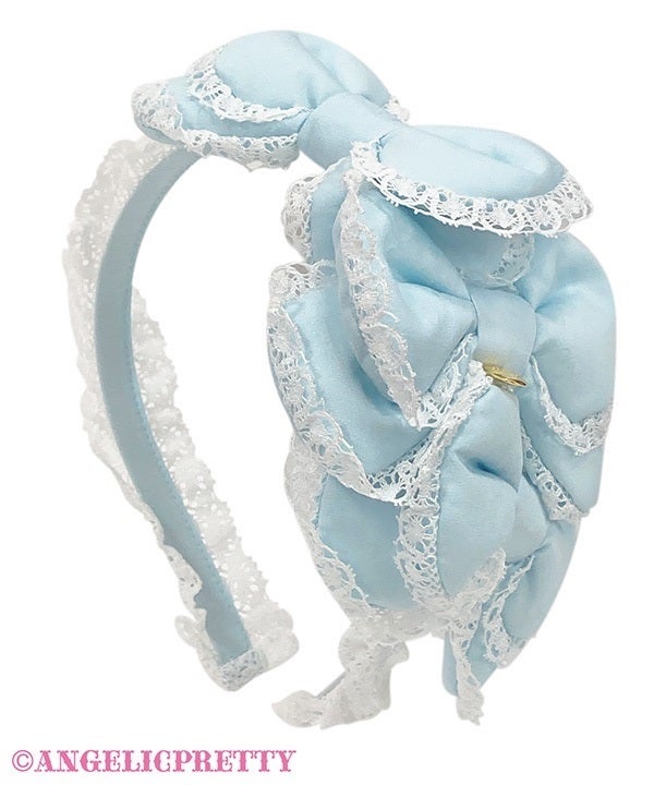 Pukupuku Triple Ribbon Headband by Angelic Pretty