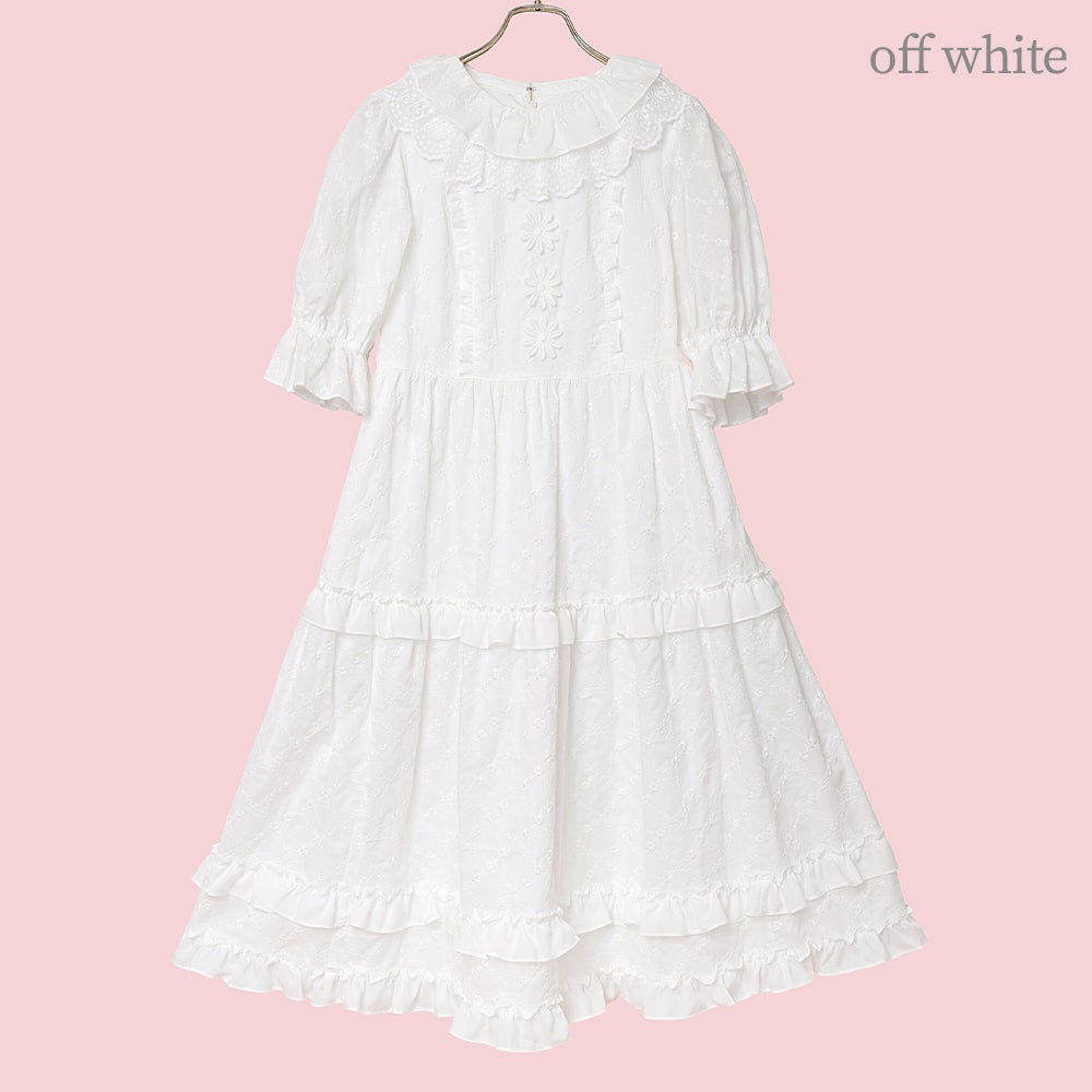 Lattice Bouquet Embroidery Lace Collar OP by Melody BasKet