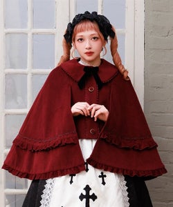 Chalmiere ~ Frill Cape Coat by Axes Femme Chalmiere ~ Frill Cape Coat by Axes Femme
