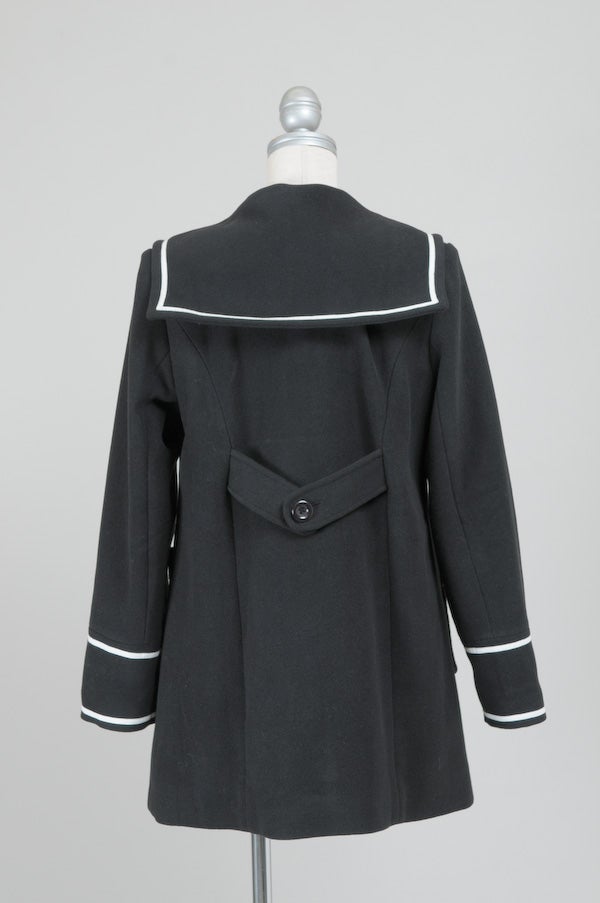 【HELK】SAILOR COLLAR WOOL COAT Peace Now ~ Sailor Collar Coat by Black Peace Now