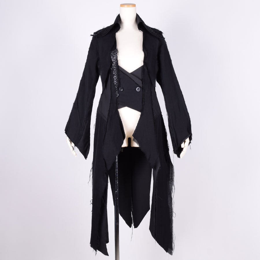 DARK RED RUM ~ Cursed Abyss Swallowtail Jacket by h.NAOTO