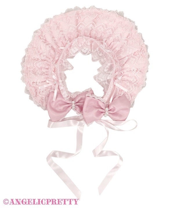 スピンドルAngelic Princessハーフボンネット Lace-Up Angelic Princess Half Bonnet (2025) by Angelic Pretty