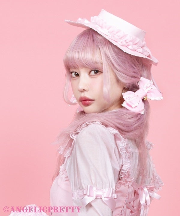 Angelic Pretty　ドレスアップRibbonミニHat　ピンク Dress Up Ribbon Mini Hat by Angelic Pretty