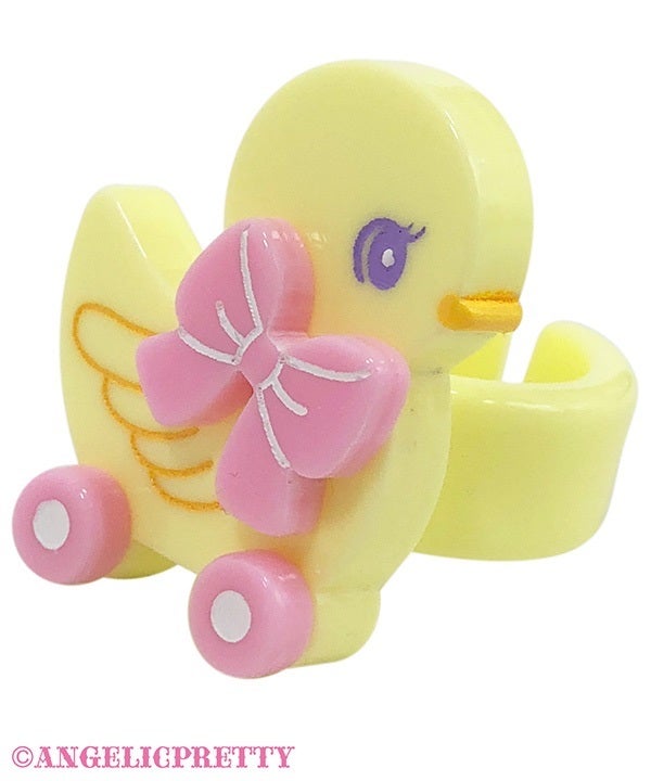 Angelic Pretty ひよこちゃんToyネックレス リング 2点 Chick-Chan Toy Ring by Angelic Pretty