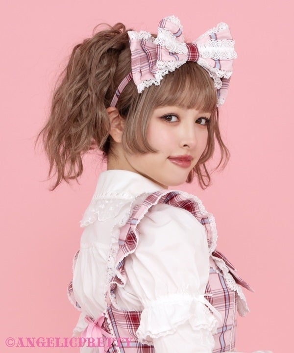 アンジェリックプリティ　タータンチェックDreaming Girlカチューシャ アンジェリックプリティ タータンチェックDreaming Girl