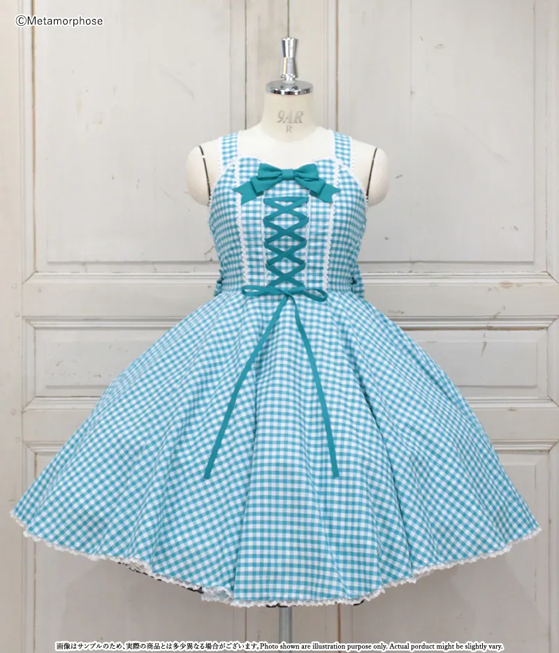 値下げレア！希少☆完売品 Gingham Flower Grand Cloche B46JS216_model_NV-03.jpg