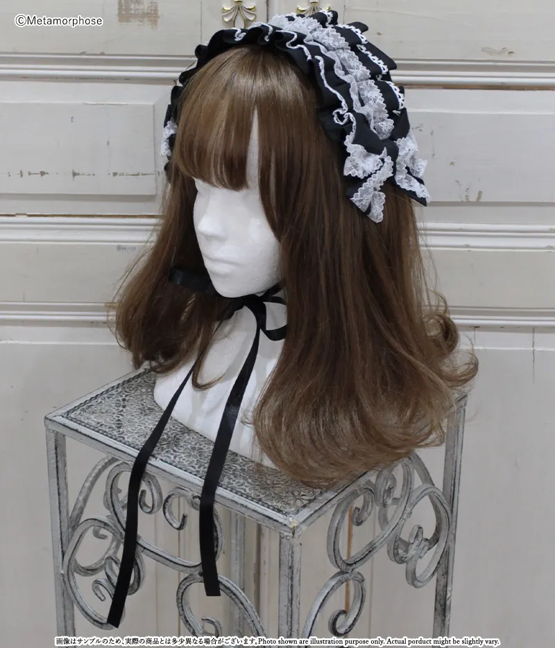 耳飾り Double Sided Lace Headdress with Brim | Metamorphose temps