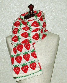 Triple Strawberry Scarf by Heart E