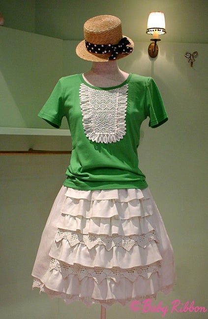 Vintage Washer Twill Voile Skirt by Emily Temple Cute