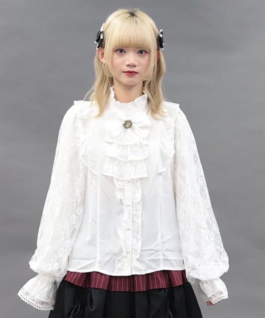 Chalmiere ~ Classical Lacy Blouse by Axes Femme