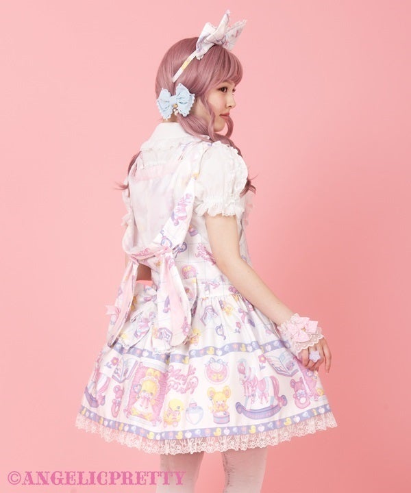☆Angelic Pretty☆Baby Toysサロペット〈ピンク〉☆ Baby Toys Salopette by Angelic Pretty