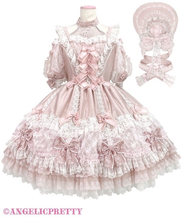 Angelic Pretty★パウダーローズOP★粉薔薇 Angelic Pretty☆パウダーローズOP☆粉薔薇