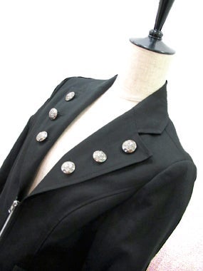 Peace Now ~ Zip Up Swallowtail Jacket by Black Peace Now