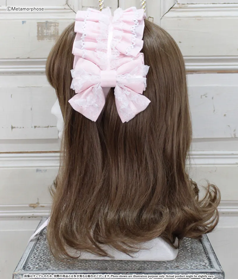 ✨美品✨ 希少柄　LIZPEL ピンク ハンド　ハラコ Whimsical Vanilla-chan Head Bow by Angelic Pretty