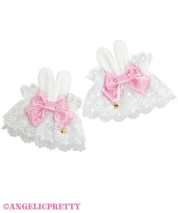 Cute Bunny Wrist Cuffs by Angelic Pretty