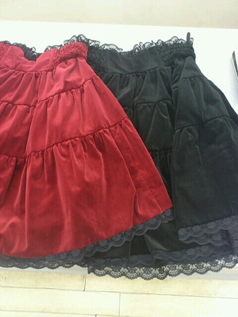 【連休特別価格】aere high waist velours skirt High Waist Velour Skirt by Black Peace Now