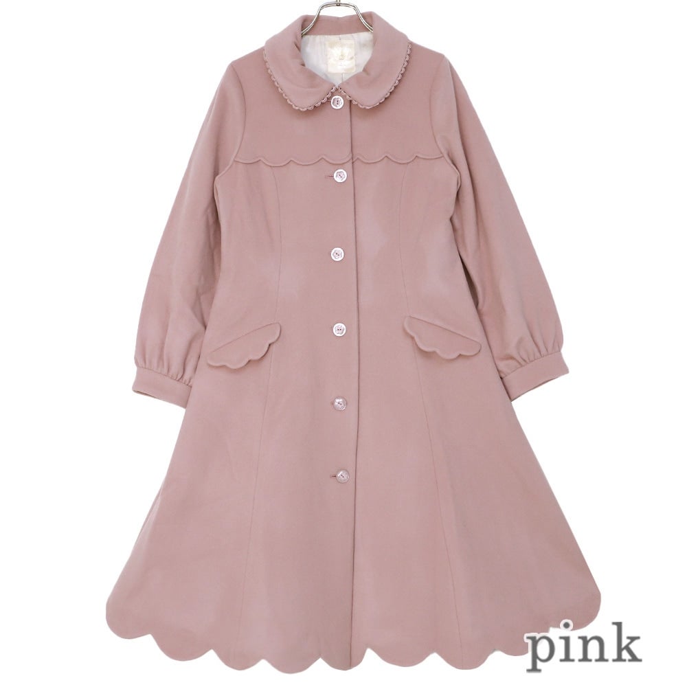 【Fサイズ】Emily Temple cute バンビファー コート キャメル系 Sugar Scallop Coat by Emily Temple Cute