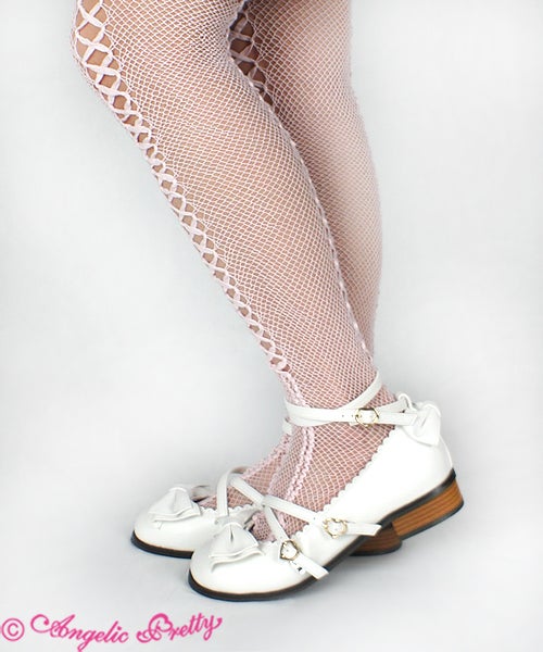 Lace-up Ribbon Tights (2020) by Angelic Pretty