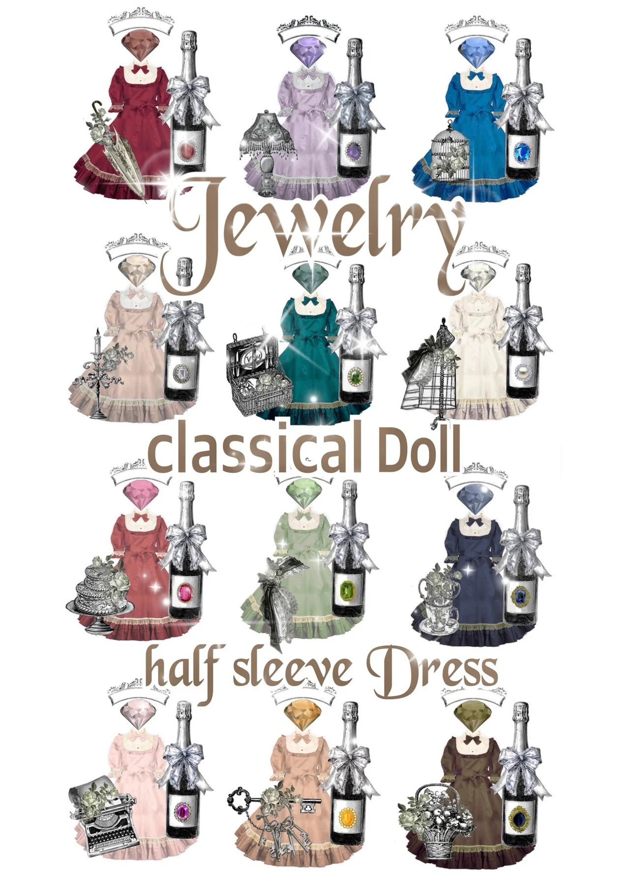 コスプレ衣装 Jewelry Classical Doll Victorian Maiden Classical Doll From Victoria maiden (P-315)