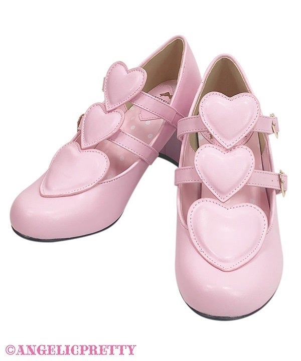 Angelic Pretty L・O・V・E Heartシューズ　ピンク　L L・O・V・E Heart Shoes by Angelic Pretty