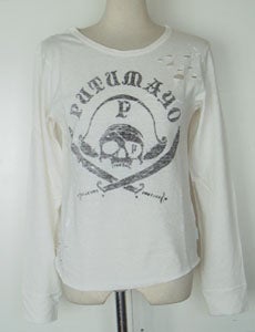 Pirate Distressed Long-Sleeve Cutsew by Putumayo
