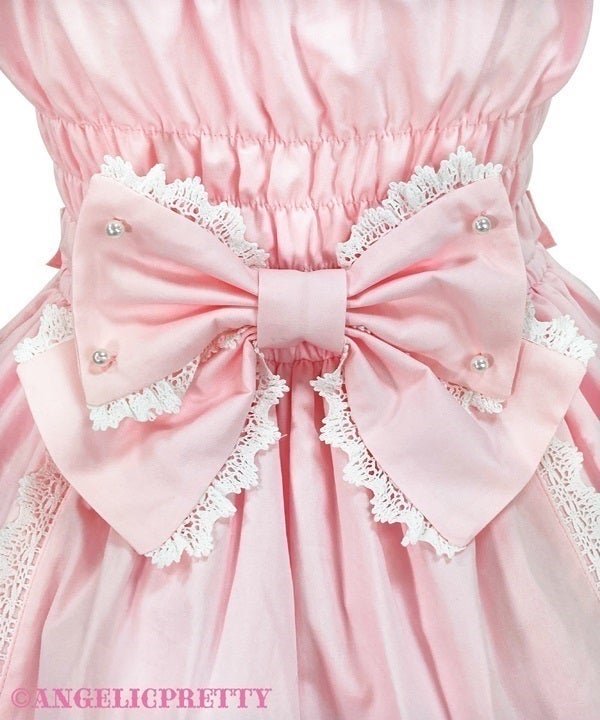 Un Birthday jsk、カチューシャ、Rosy Ribbonベレー Ribbon Shirring JSK (2025 2nd release) by Angelic Pretty