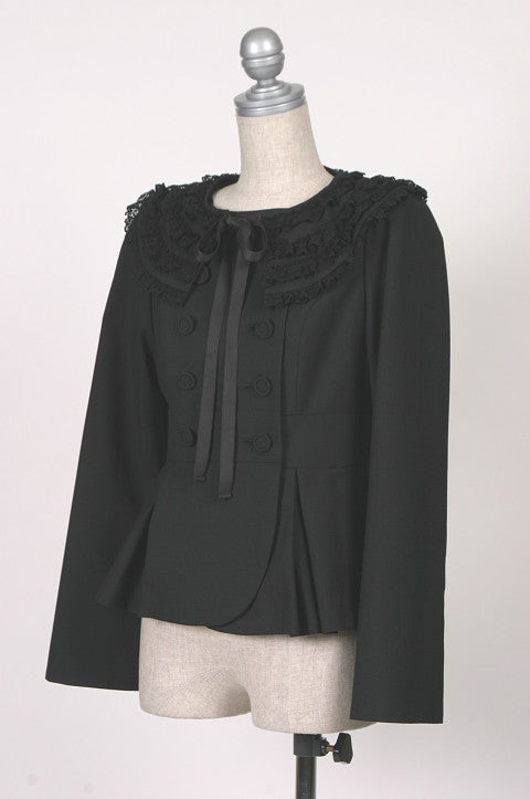 Ruffled Collar Jacket by Black Peace Now