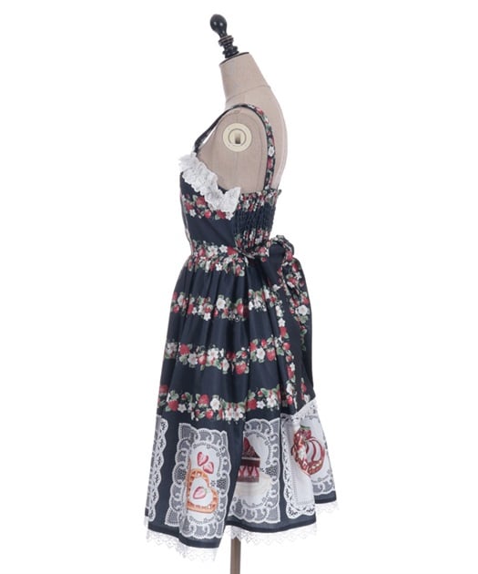【Chalmiere】　ベイクドベリー　JSK リボン クリップ セット　新品 Chalmiere ~ Baked Berry JSK Set by Axes Femme