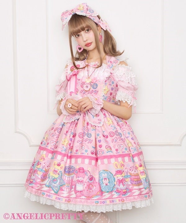 Angelic Pretty Toy's Donut Dinerヘアバンド 黒 Toy's Donut Diner JSK Set [Laforet Grand Bazar Special] by