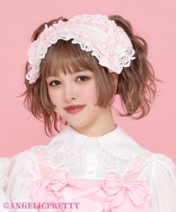 Oshama Frill Headdress (solid) (2026) by Angelic Pretty