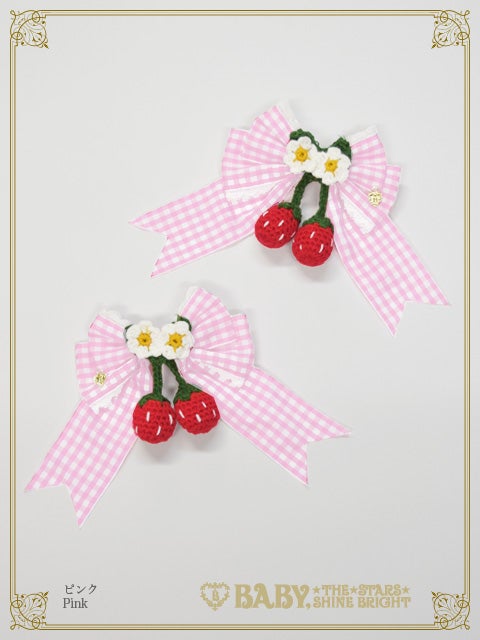 Swinging Strawberry's Happy Berry Present Gingham Ribbon