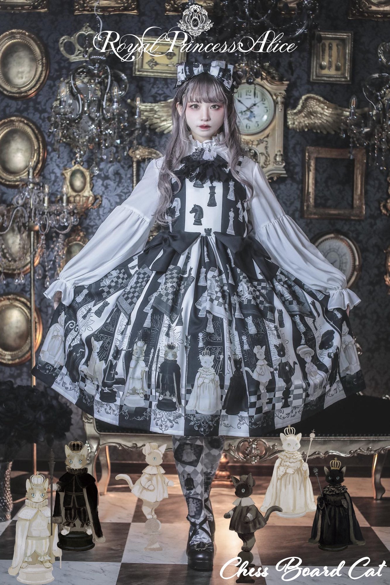 Chess Board Cat JSK (Tono Collaboration) by Royal Princess Alice