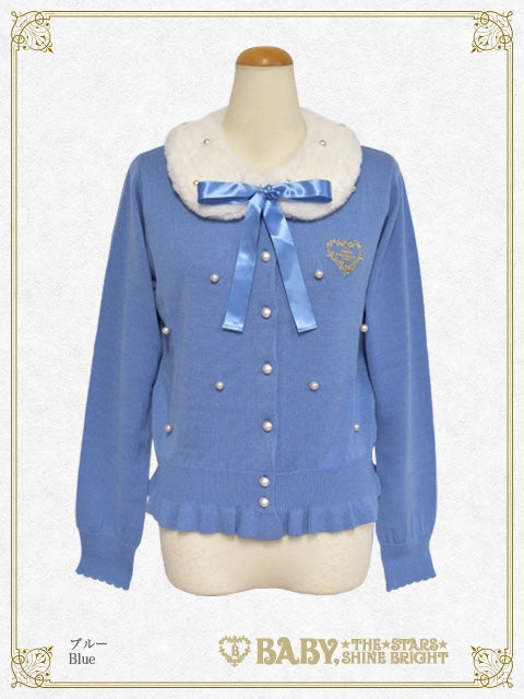 トップス andwang fur bonbon cardigan Fur bonbon cardigan (black)