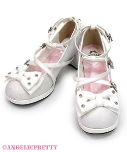 Glitter Gem Ribbon Shoes by Angelic Pretty Glitter Gem Ribbon Shoes by Angelic Pretty