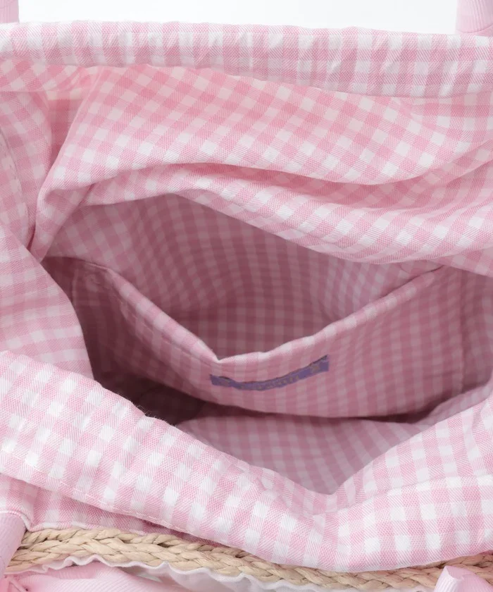 axes femme kawaii いちごあみぐるみ付カゴバッグ axes femme kawaiiいちごあみぐるみ付カゴバッグ（ピンク