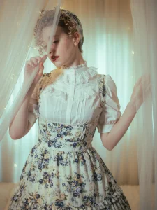 【最終お値下げ】アンティークロココブーケエプロンドレス&ブラウスセット PSgsQMlnMnZdVSk1bYA5mybpX0pVms