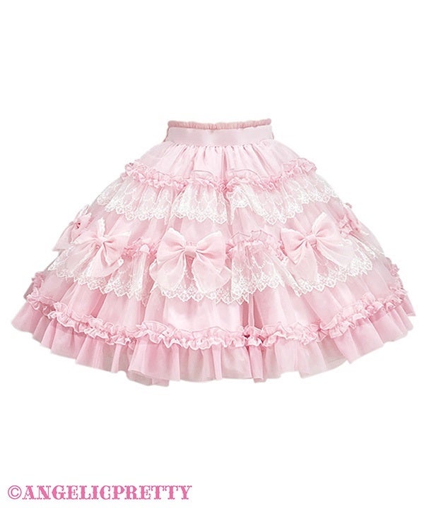 Fluffy Ribbon Doll Skirt by Angelic Pretty