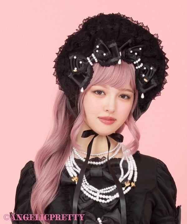Lace-Up Angelic Princess Half Bonnet (2025) by Angelic Pretty
